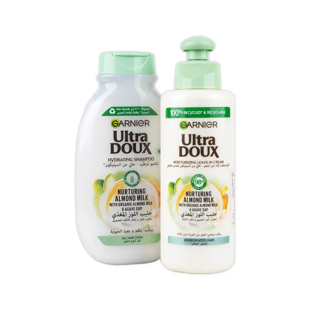 Garnier Ultra Doux Shampoo + Leave In - Almond Set