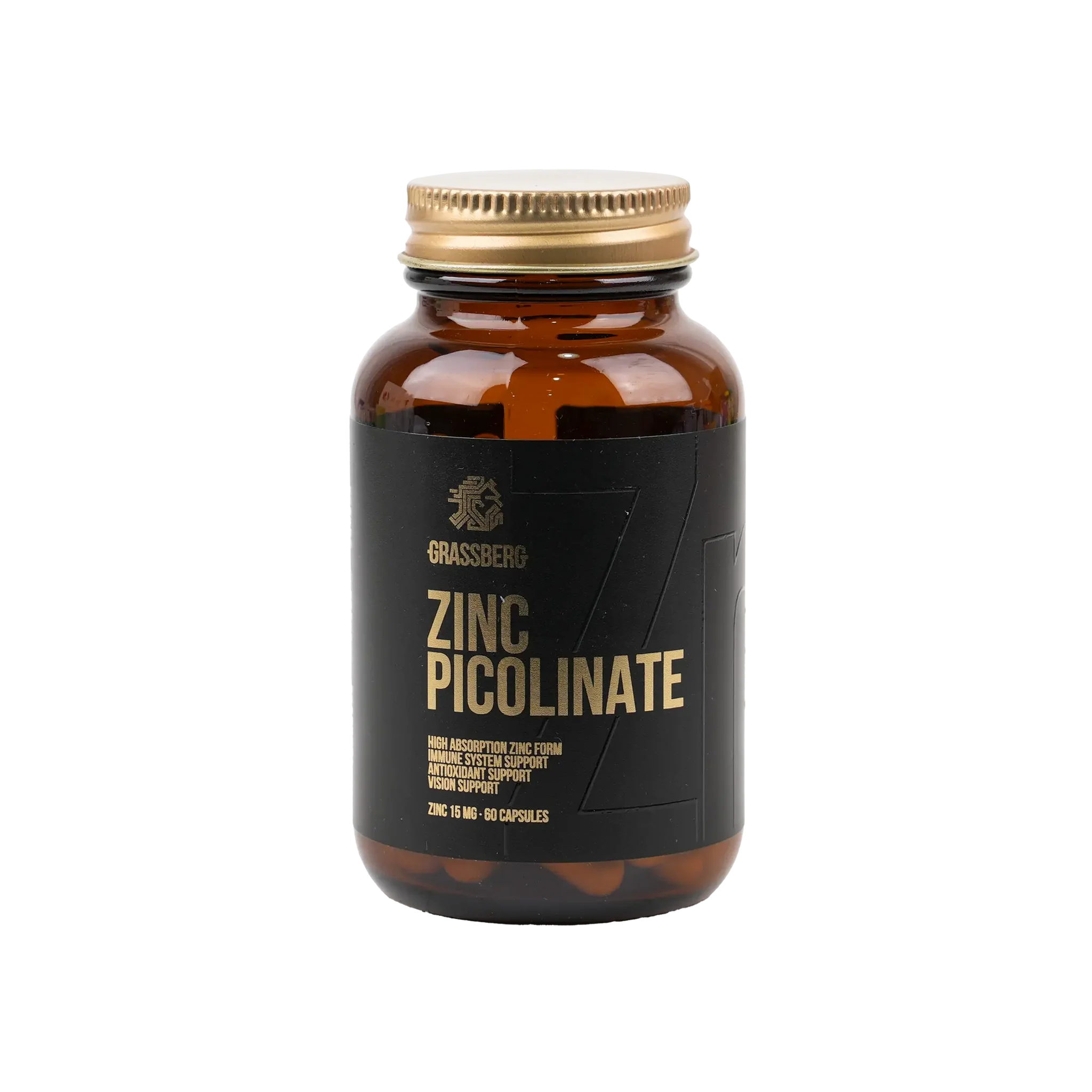 جراسبيرج بيكولينات الزنك 15 ملغ 60 كبسولة 