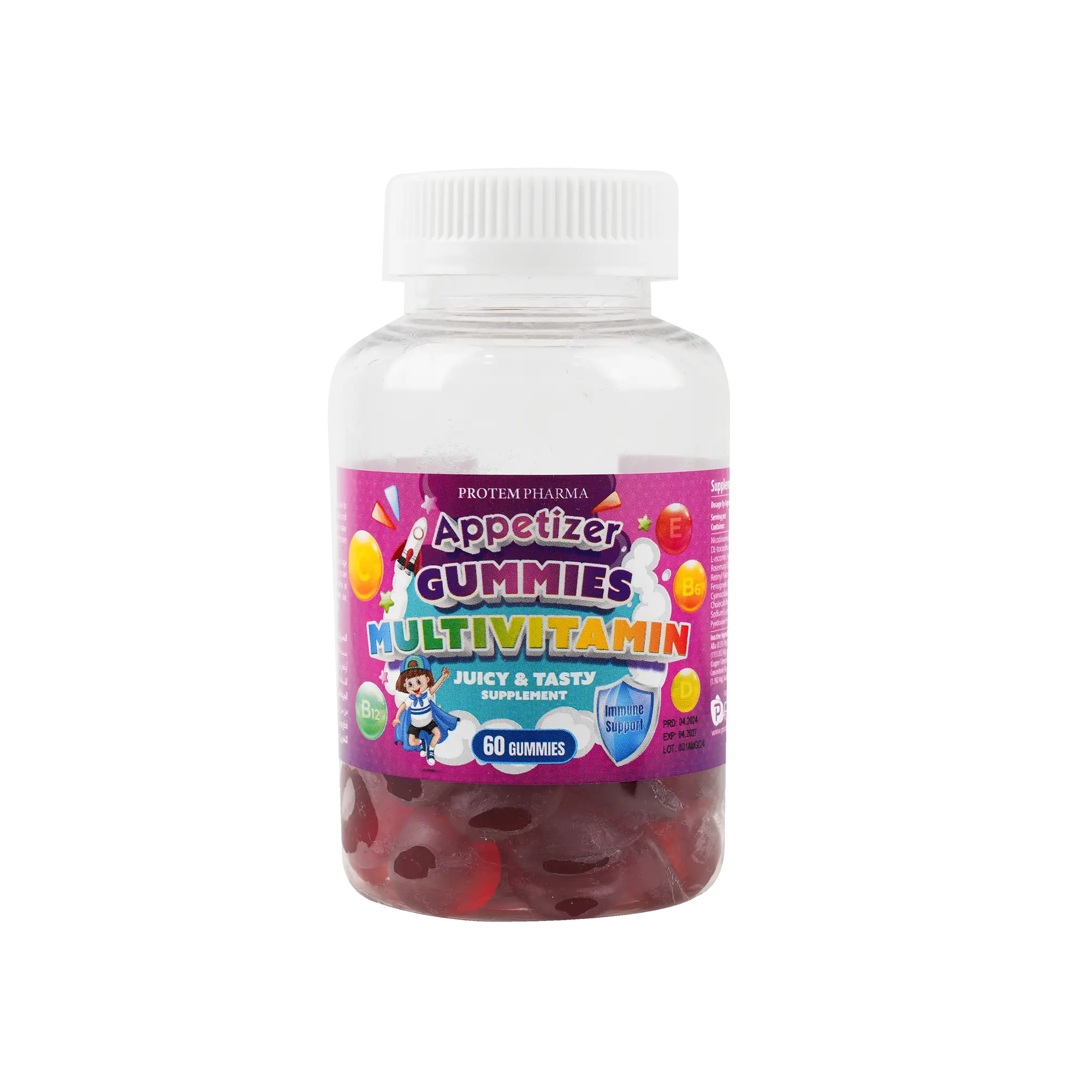 Protem Pharma Appetizer For Kids Multivitamin 60Gummies