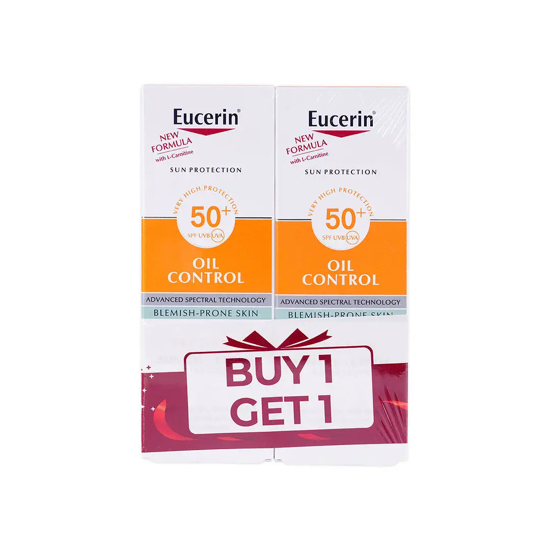 Eucerin Oil Control Spf50+ Sun Gel-Cream 50ml-Dry Touch 1+1