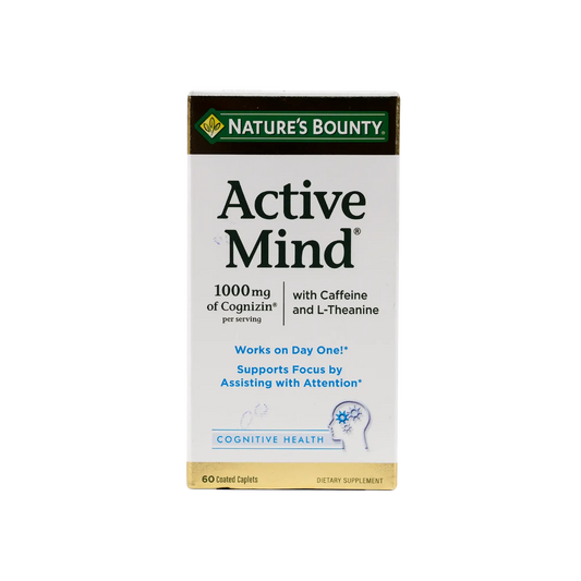 Natures Bounty Active Mind 1000mg 60 Tablets