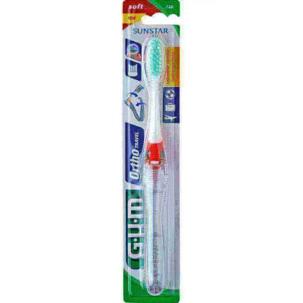 GUM Ortho Travel Toothbrush Soft