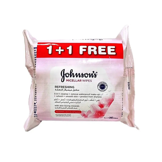 Johnson Micellar Wipes Refreshing Wipes (1+1)
