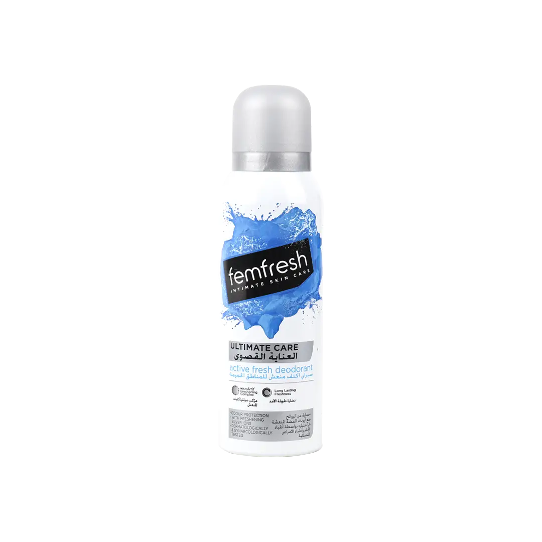 Femfresh Active Fresh Deodrant 125Ml-Silver
