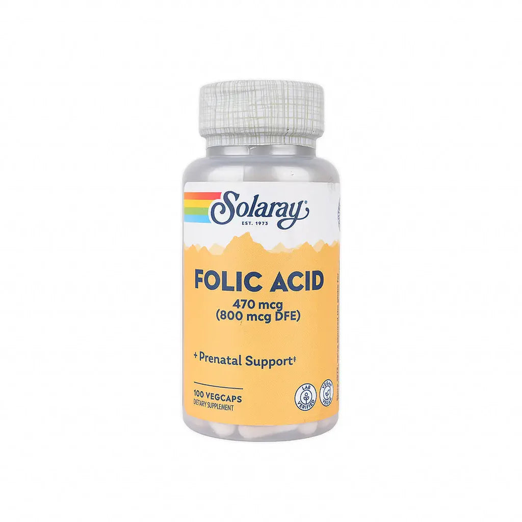 Solaray Folic Acid 800Mcg 100 Cap