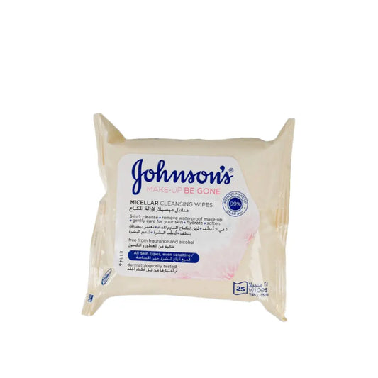 Johnson's Makeup Be Gone Micellar Cleansing 25 Wipes-Sensiti