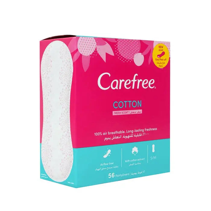 Carefree Cotton Feel 56Pcs-Fresh Scent