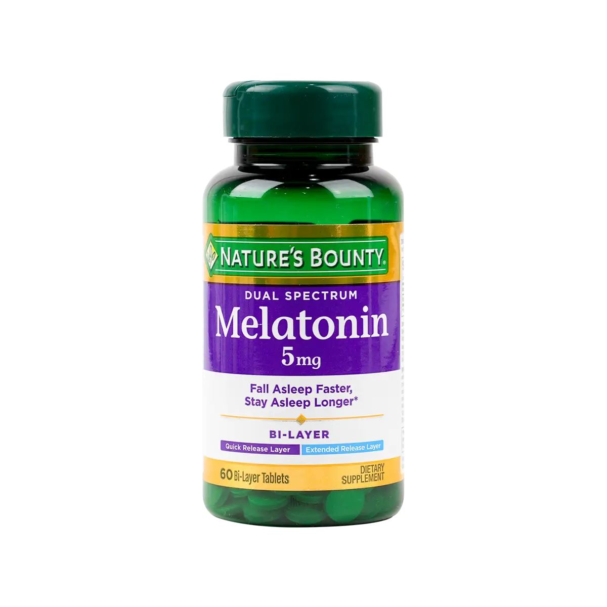 Natures Bounty Melatonin Bi-Layer 5mg 60tab