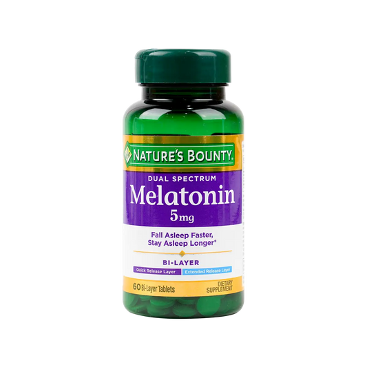 Natures Bounty Melatonin Bi-Layer 5mg 60tab