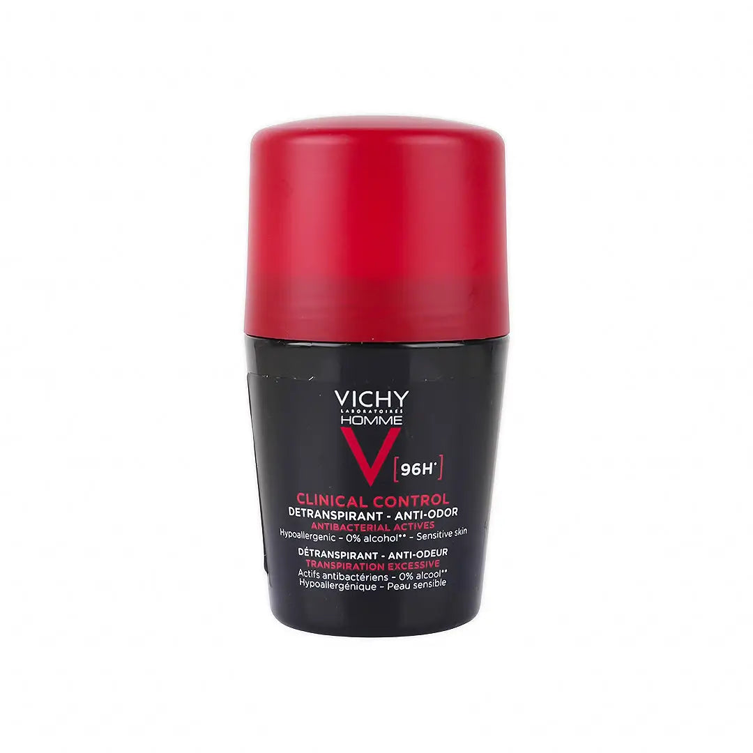 Vichy Homme Deo Roll 96H Clinical Control 50Ml-Black