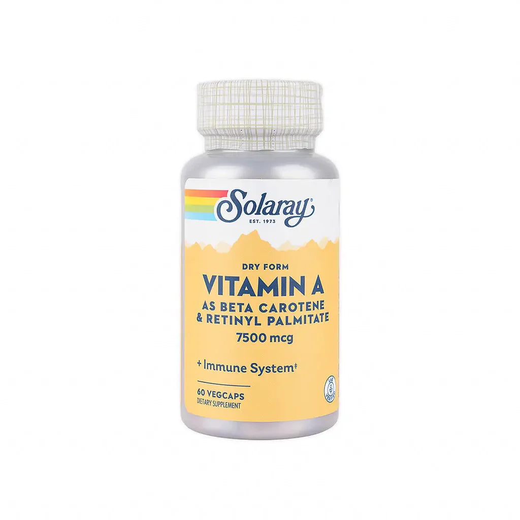 Solaray Dry Form Vitamin A 7500Mcg 60 Vegcaps
