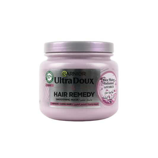 Garnier Ultra Doux Smoothing Mask 340ml-Rice Water