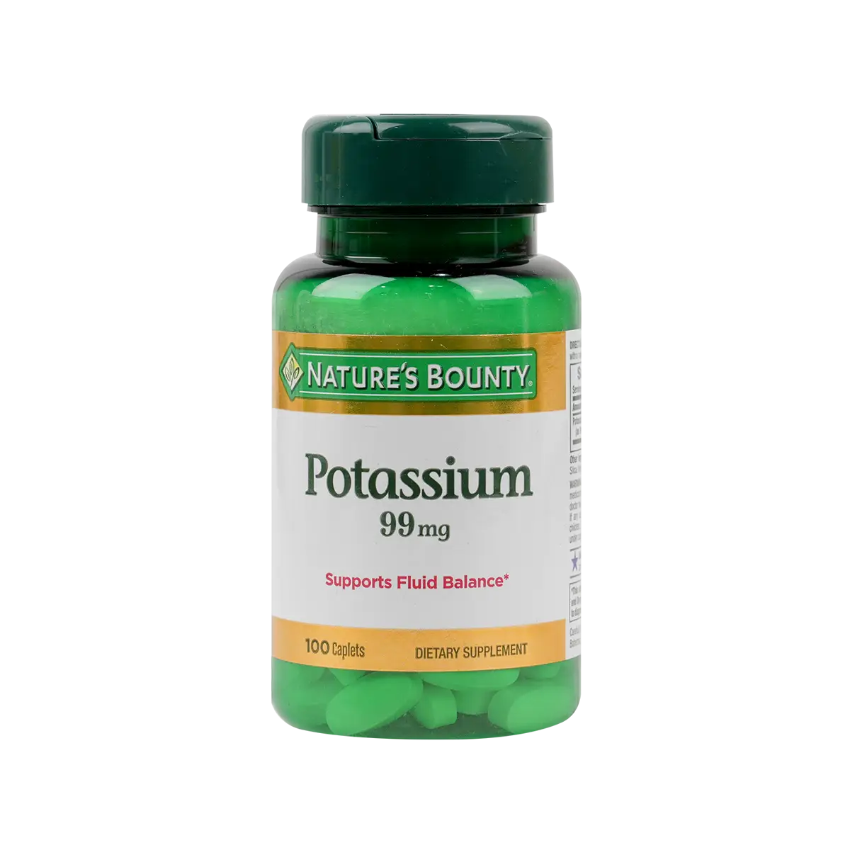 Natures Bounty Potassium 99Mg 100Caplets