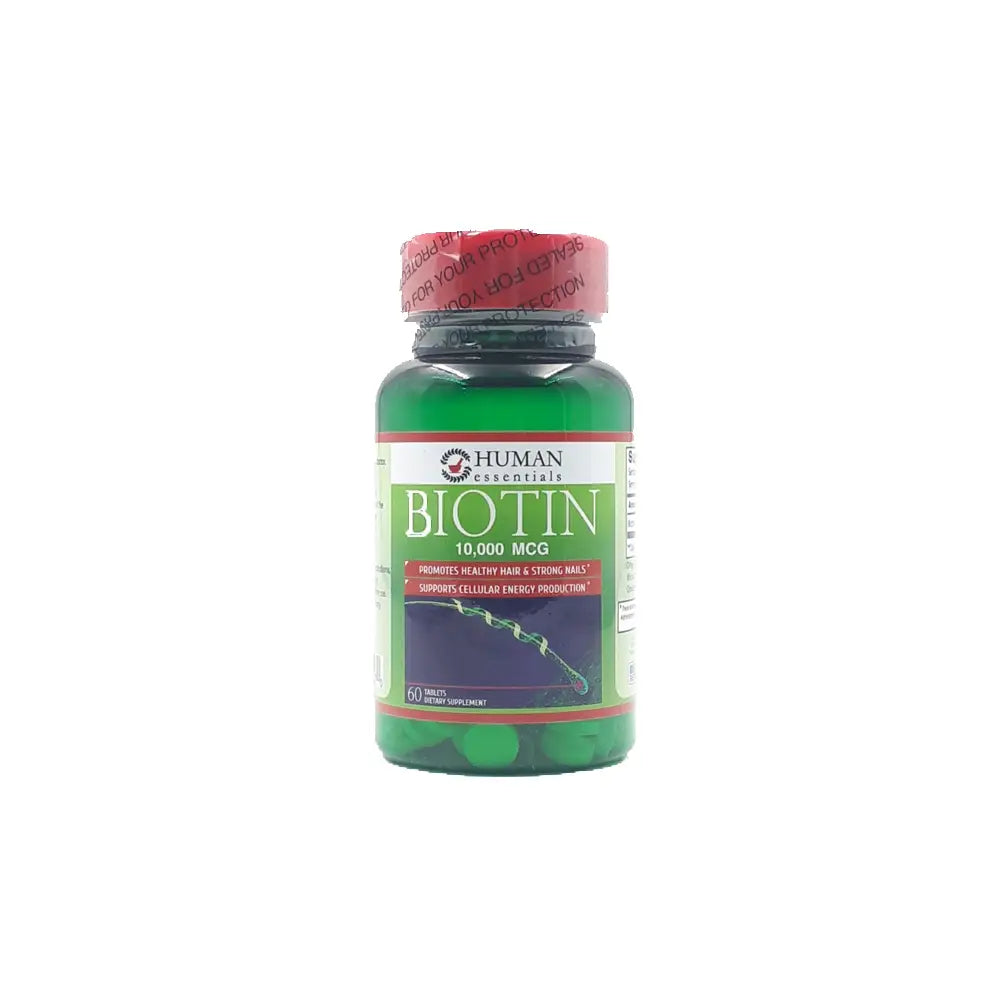 Human Essentials Biotin 10,000 Mcg 60Tab