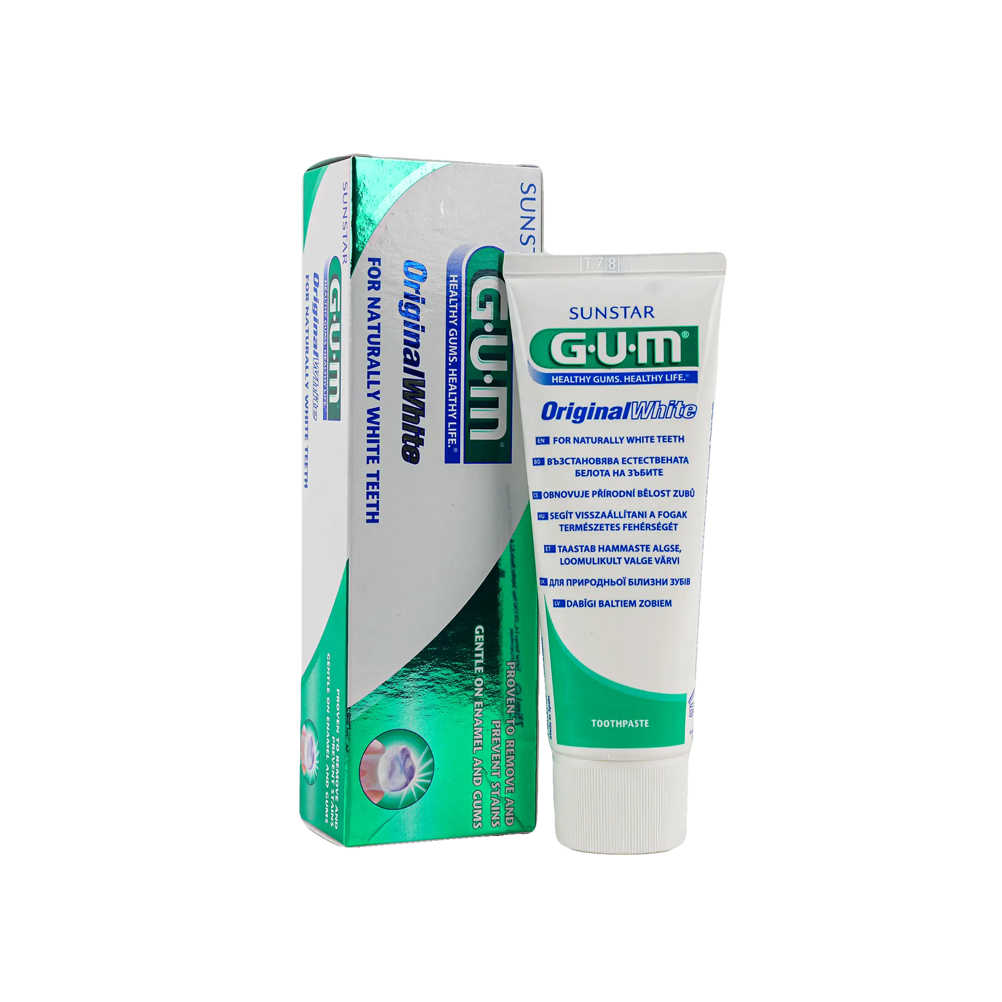 معجون أسنان GUM الأصلي الأبيض 75 مل