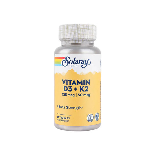 Solaray Vitamin D3+K2 60Vegcaps