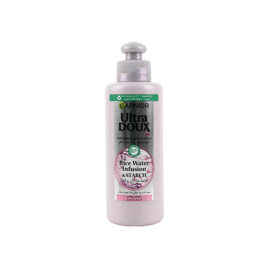 Garnier Ultra Doux Smoothing Leave-In Cream 200ml-Rice Water