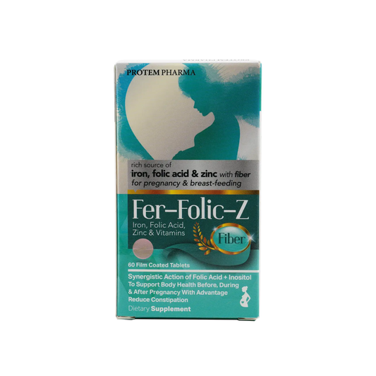 Protem Pharma Fer-Folic-Z Fiber 60 Tablets