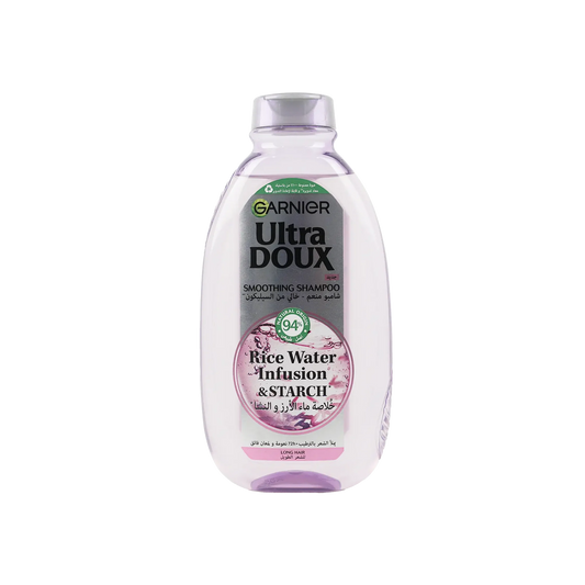 Garnier Ultra Doux Smoothing Shampoo 400ml-Rice Water
