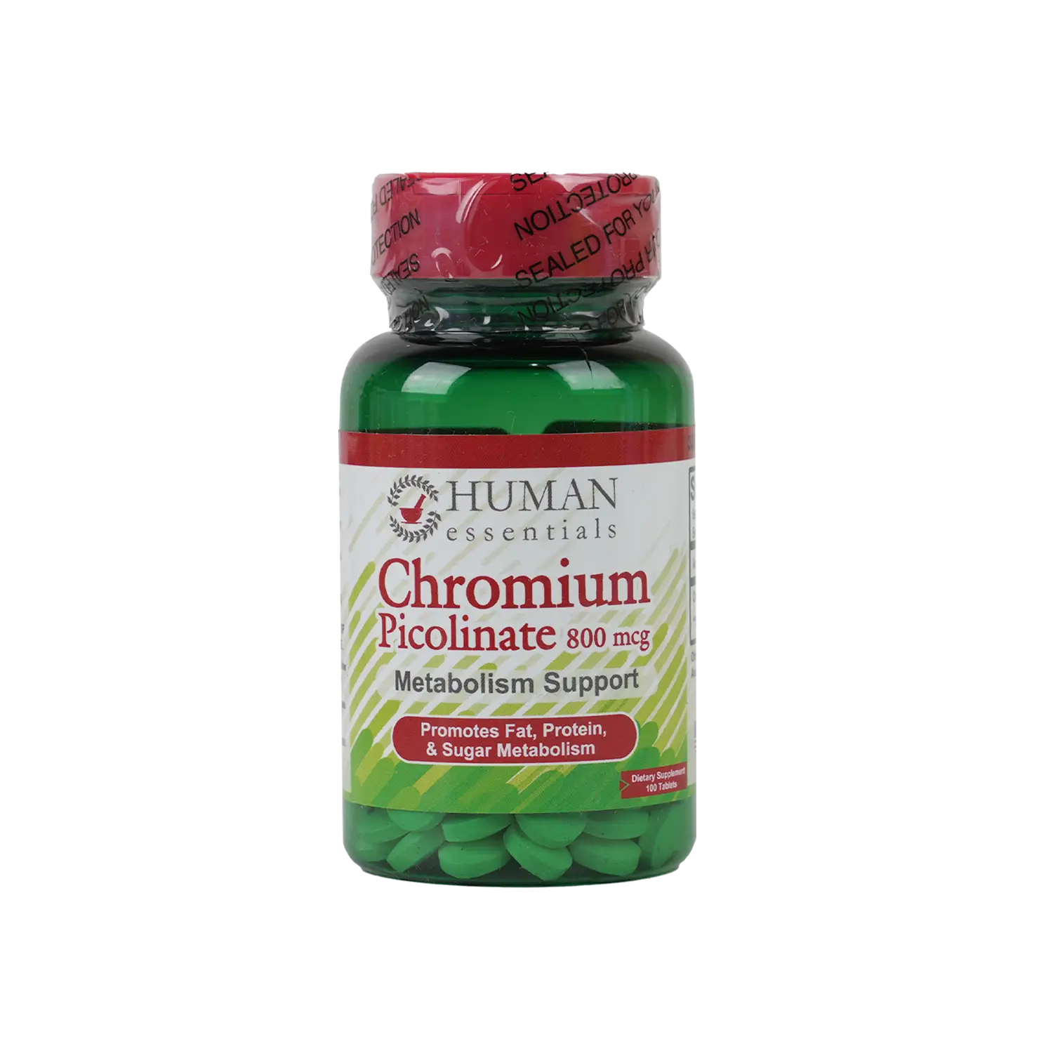 بيكولينات الكروميوم من هيومن إسينشالز 800 ميكروجرام 100 قرص