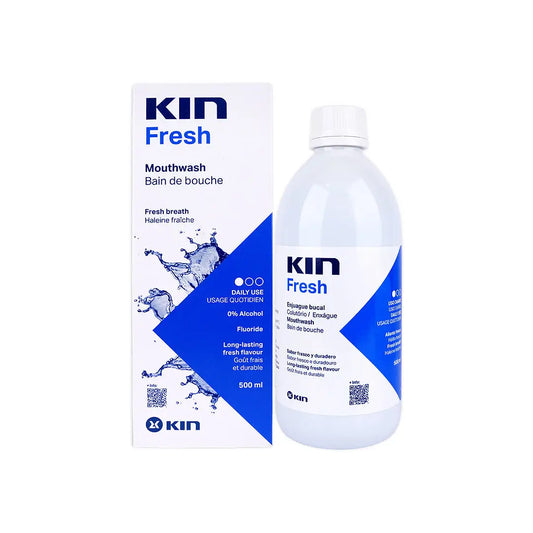 Kin Fresh Breath Fluoride Mouthwash 500ml