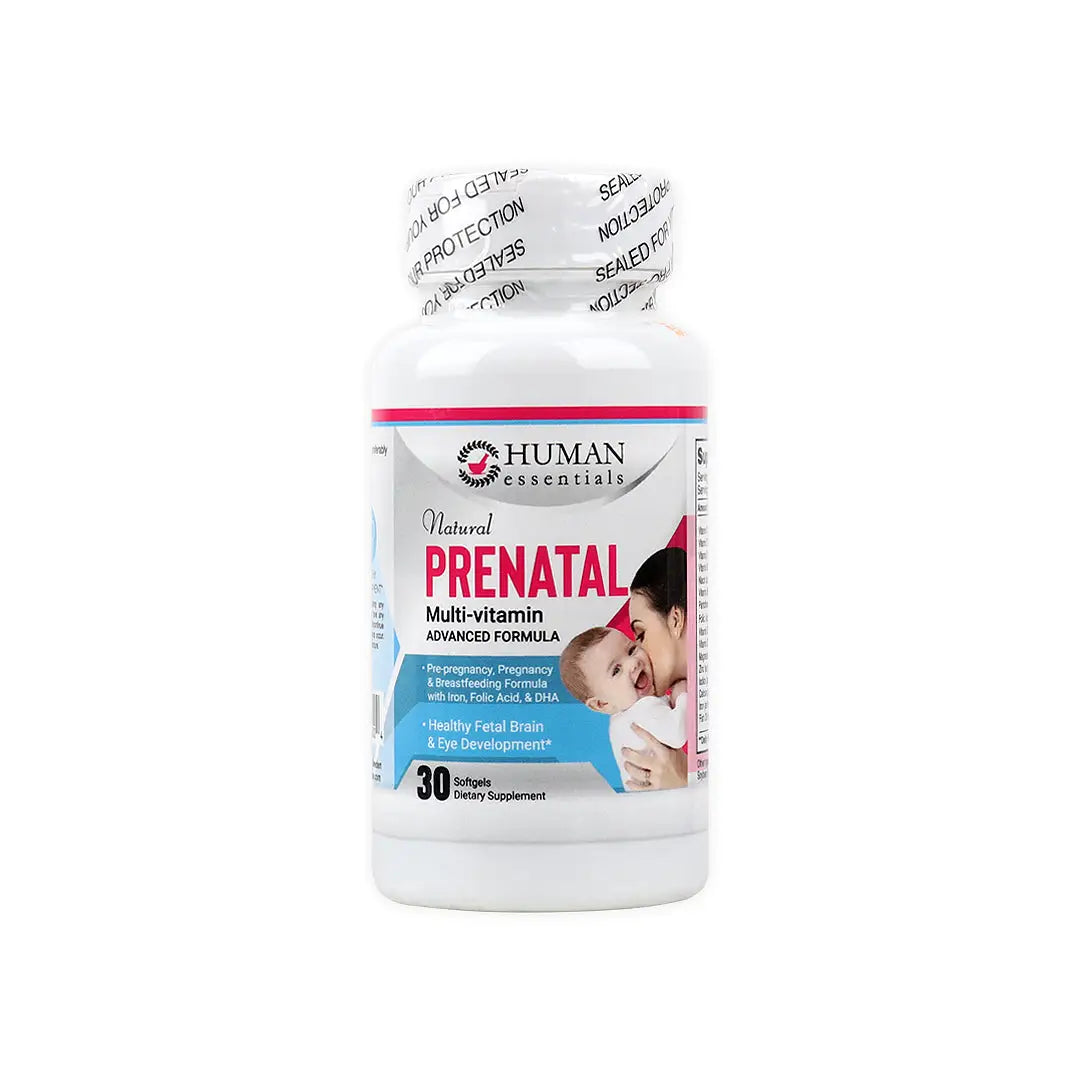 Human Essentials Natural Prenatal Multi-Vitamin 30 Softgels