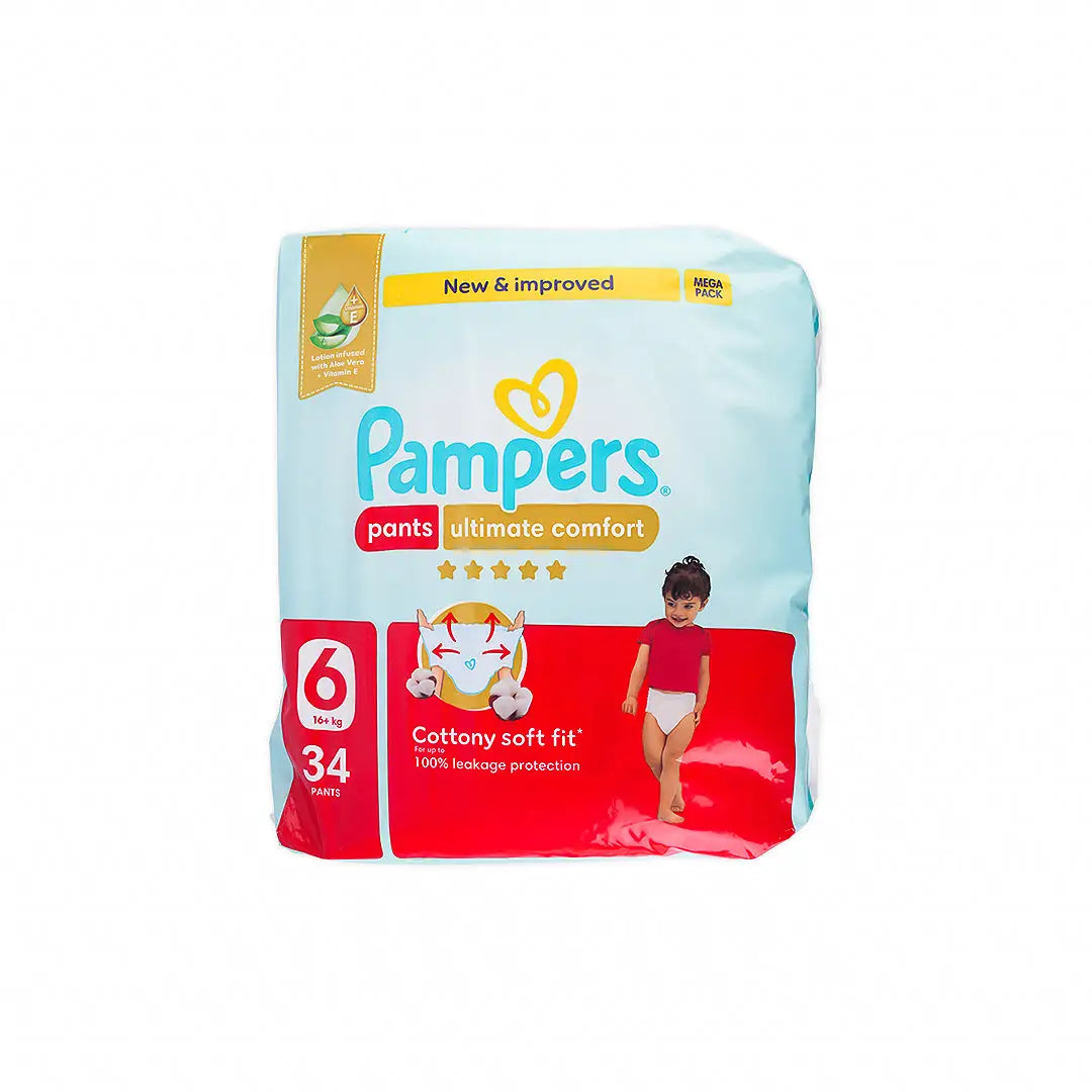 Pampers Ultimate Comfort Pants No.6 (16+Kg) 34Pcs