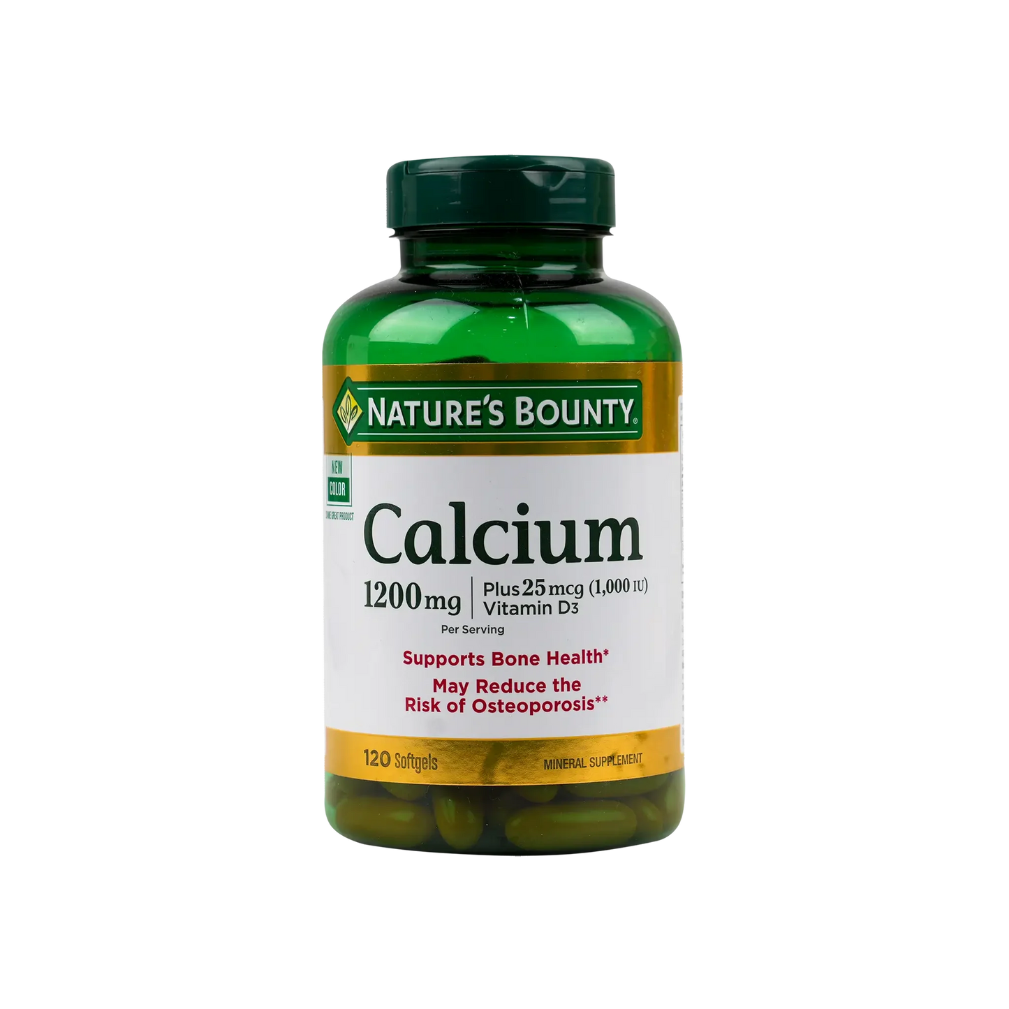 Natures Bounty Calcium 1200mg Plus 25mcg Vit D3 120 Softgels