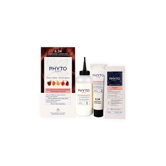 Phyto Permanent Hair Color NO. 6.34 - Dark Copper Blonde