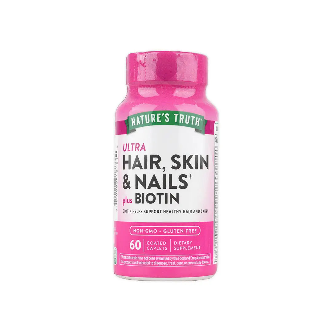 Nature's Truth Ultra Hair,Skin &Nails Plus Biotin 60 Caplets