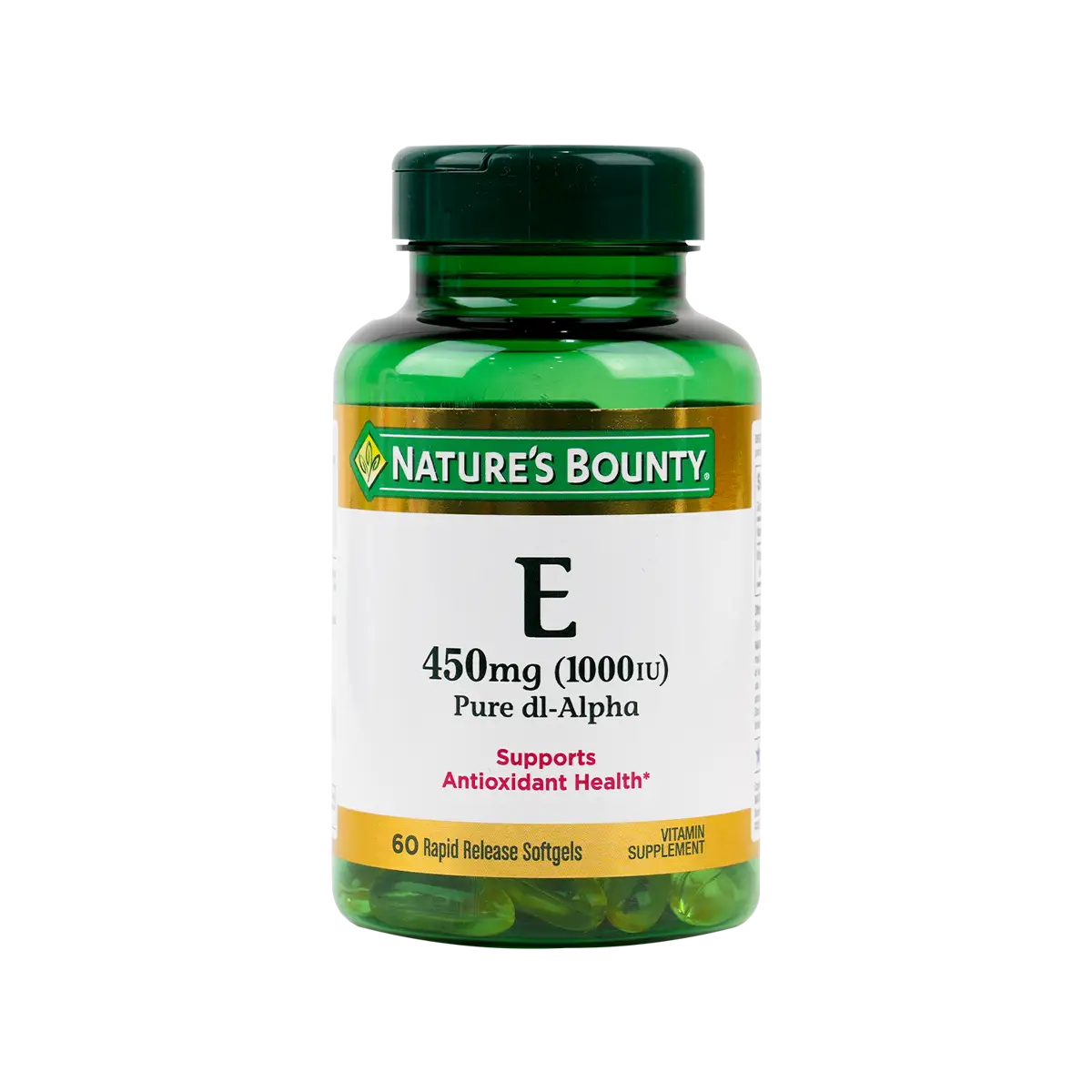 Natures Bounty Vitamin E 450Mg (1000Iu) 60Cap
