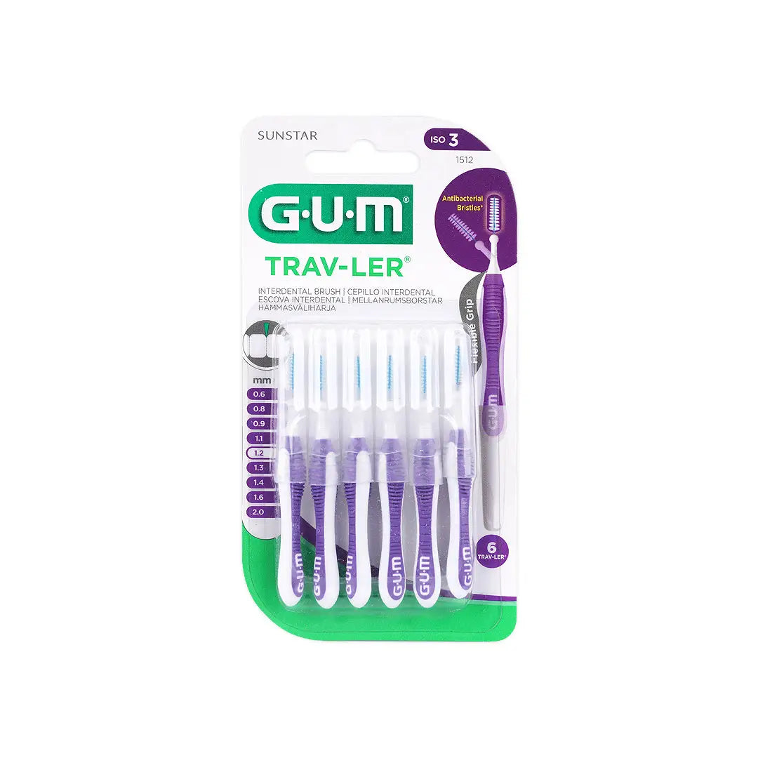 GUM Travler Interdental Brush 1.2mm 6pcs
