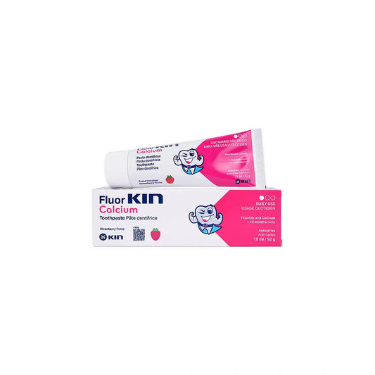 FluorKIN Calcium Strawberry +12yrs Toothpaste 75ml