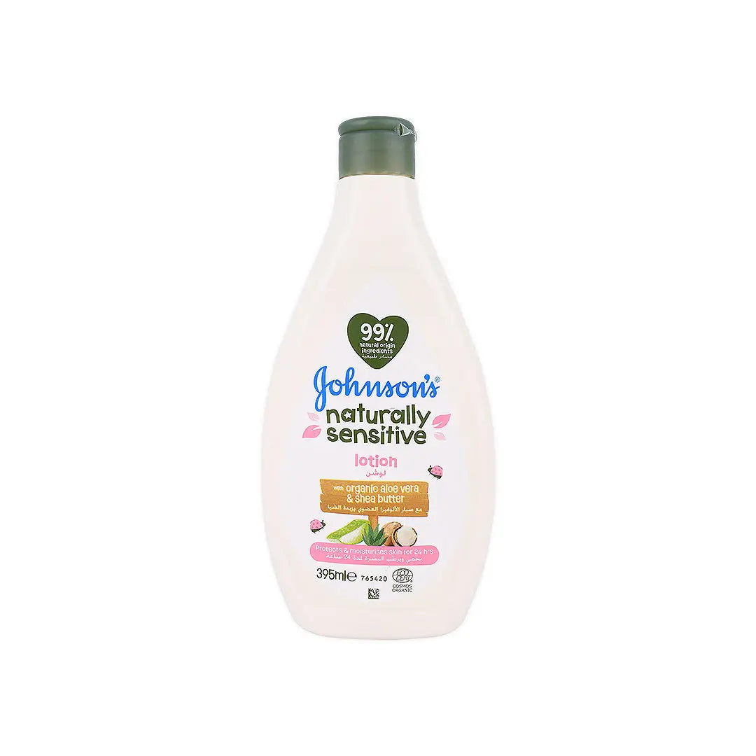 Johnson's Naturally Sensitive Aloe Vera & Shea Lotion 395ml