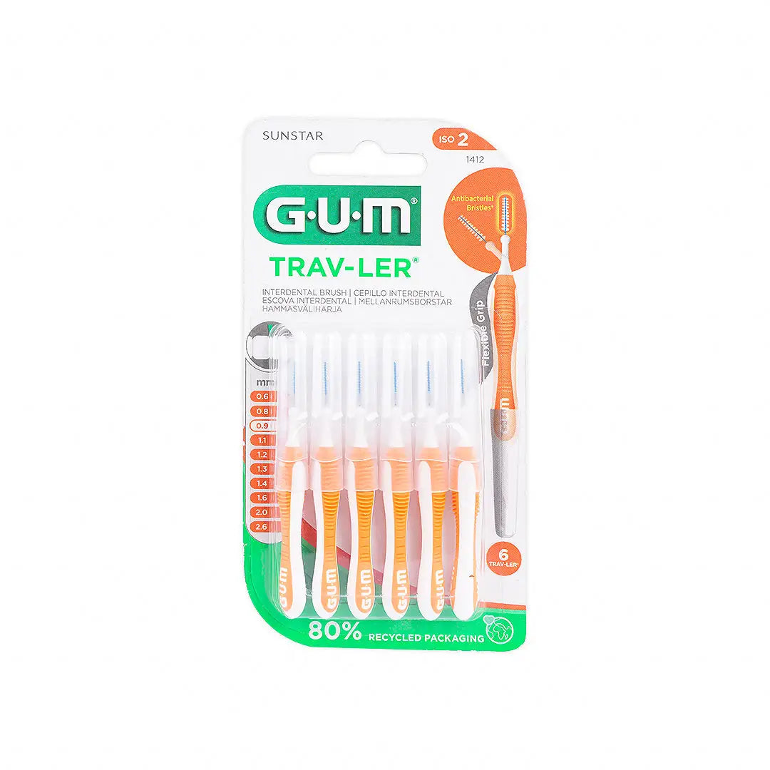 GUM Trav-Ler Interdental Brush 0.9mm 6pcs