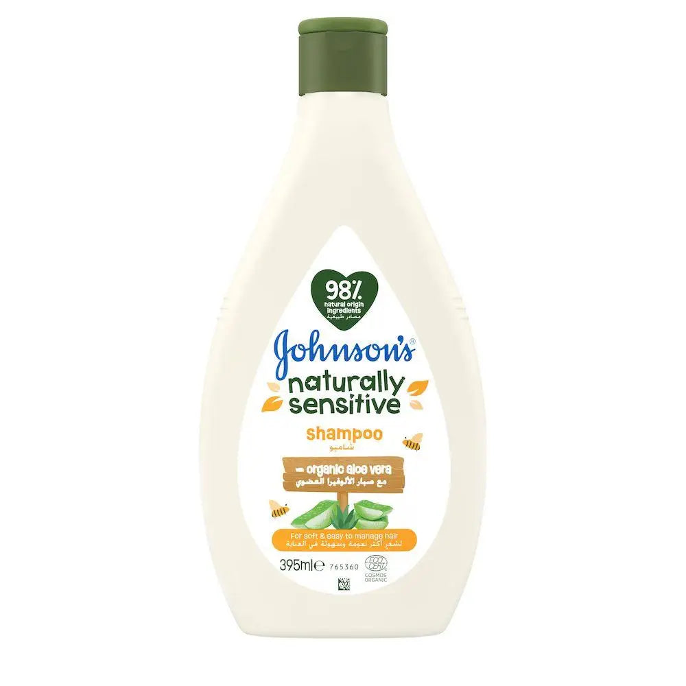 Johnson's Naturally Sensitive Organic Aloevera Shampoo 395ml