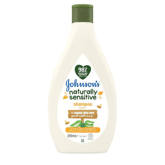 Johnson's Naturally Sensitive Organic Aloevera Shampoo 395ml