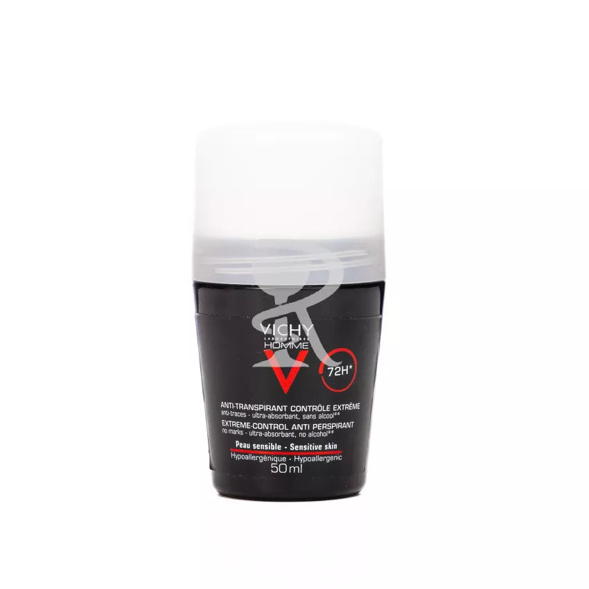 Vichy Deodorant Roll On Men 72Hours 50Ml [Black]