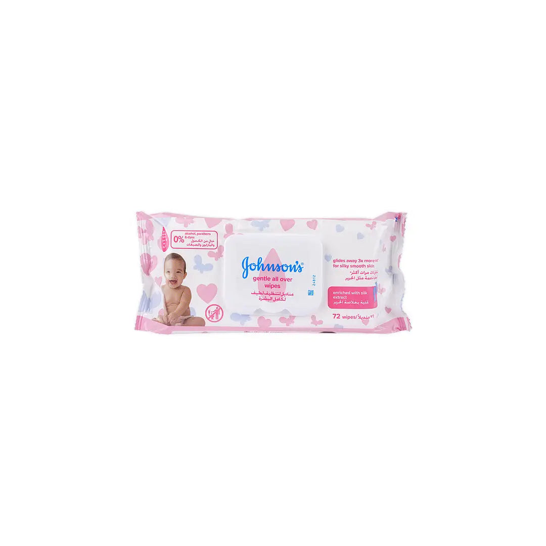 Johnson's Gentle All Over Wipes 72Pcs