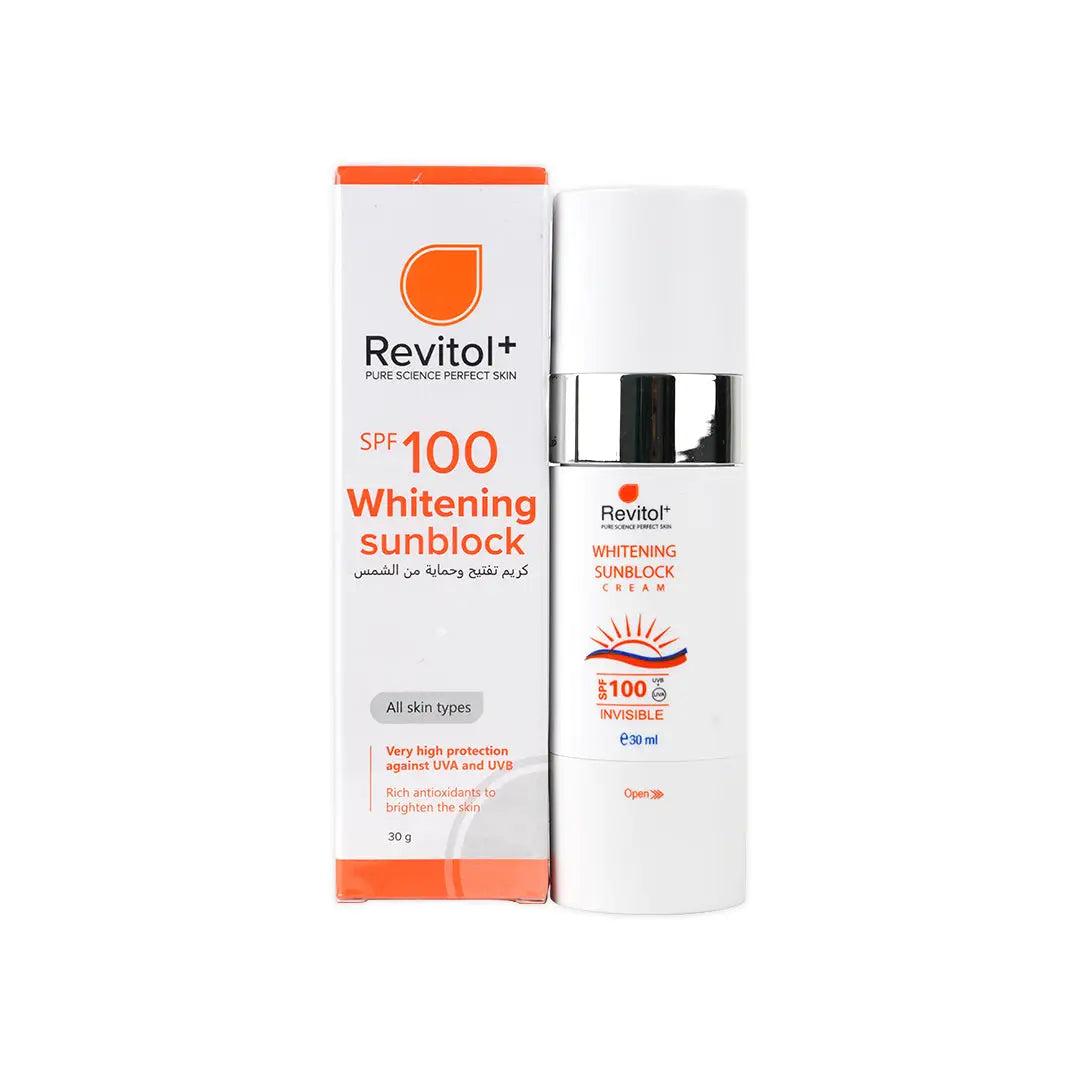 Revitol+ Sun Block SPF100 Whitening Invisible Cr 30Ml