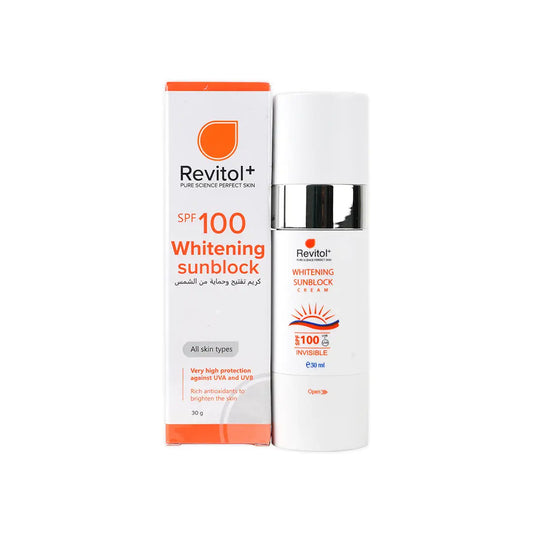 Revitol+ Sun Block SPF100 Whitening Invisible Cr 30Ml