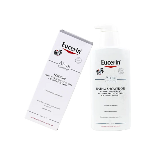 Eucerin Atopi Control Bath & Shower Oil + Body Lotion Set