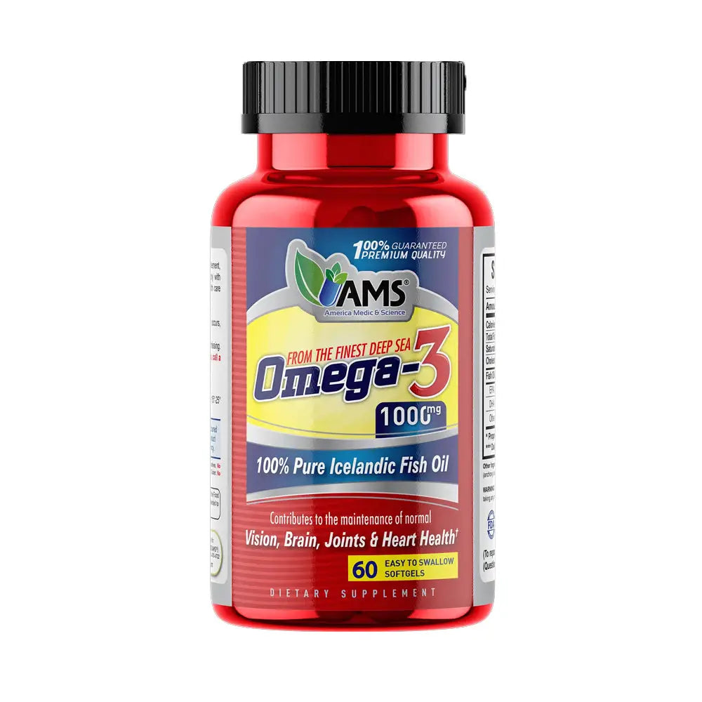 AMS Omega-3 1000Mg 60 Soft Gels