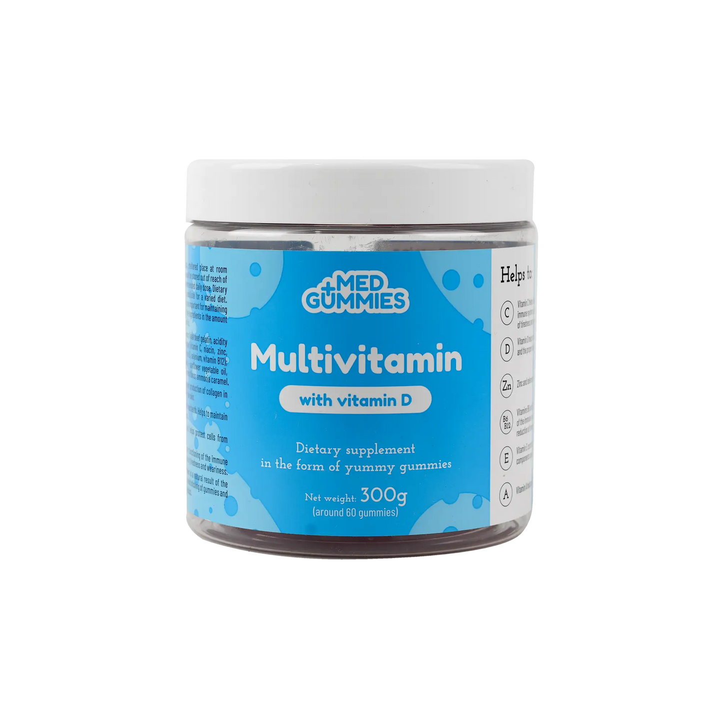 Fit 4 Life +Med Gummies Multivitamin Vitam D 300G 60 Gummies