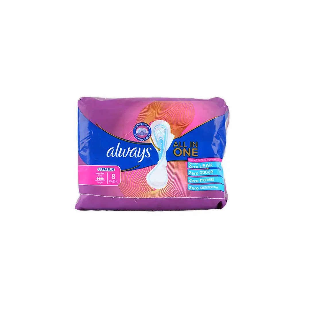 Always Ultra Slim Regular 8 Pads -Large