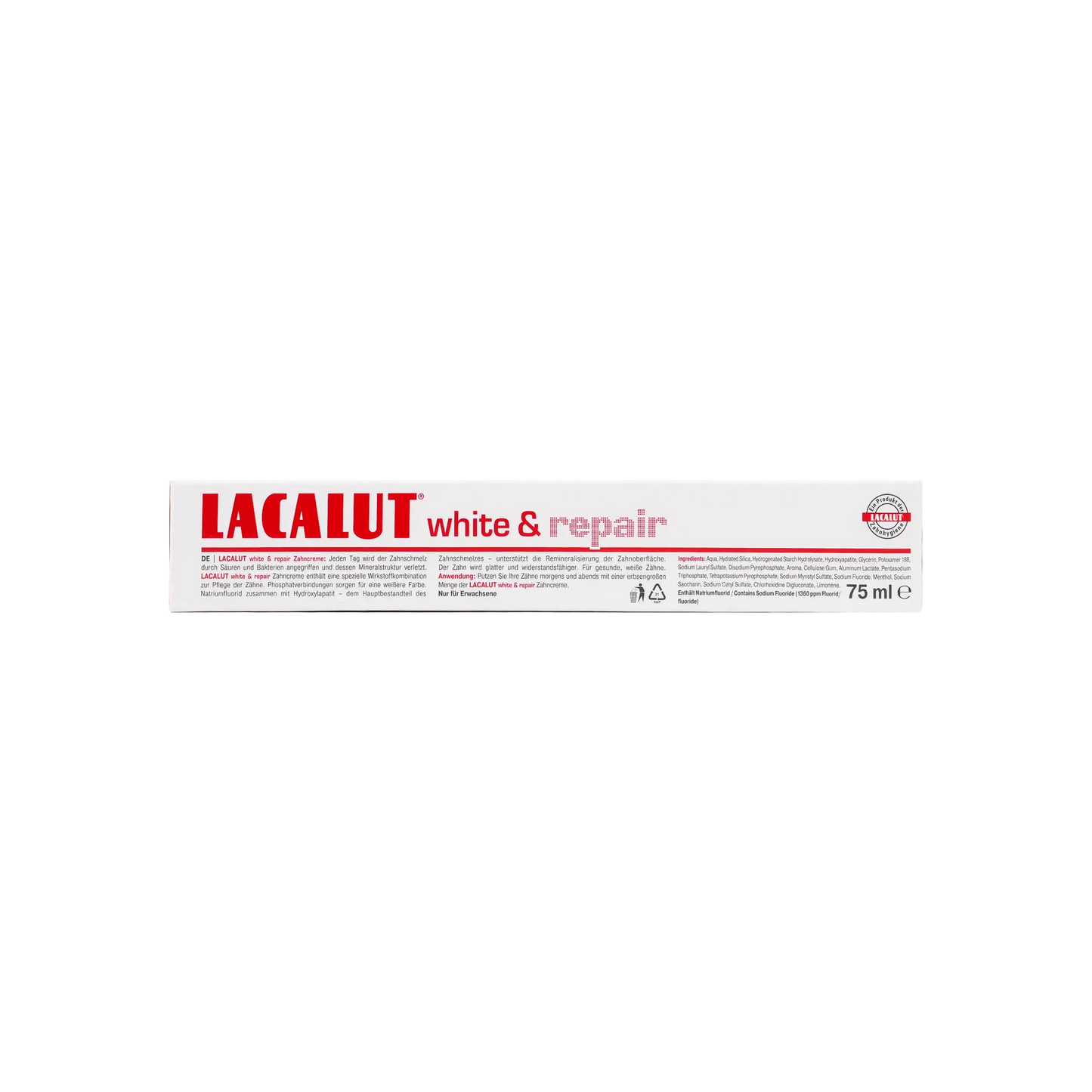 Lacalut White & Repair Toothpaste 75ml