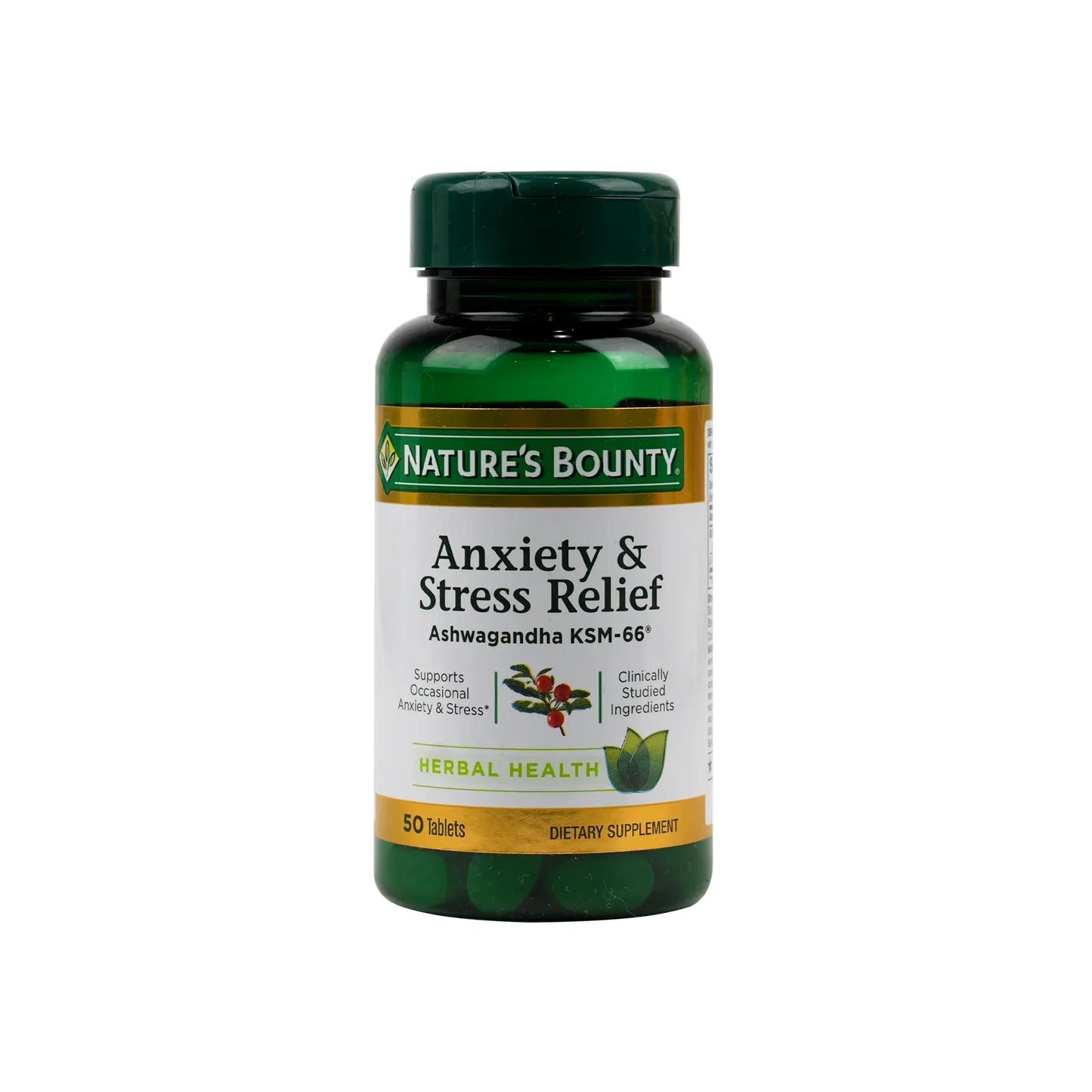Natures Bounty Anxiety & Stress Relief 50 Tablets