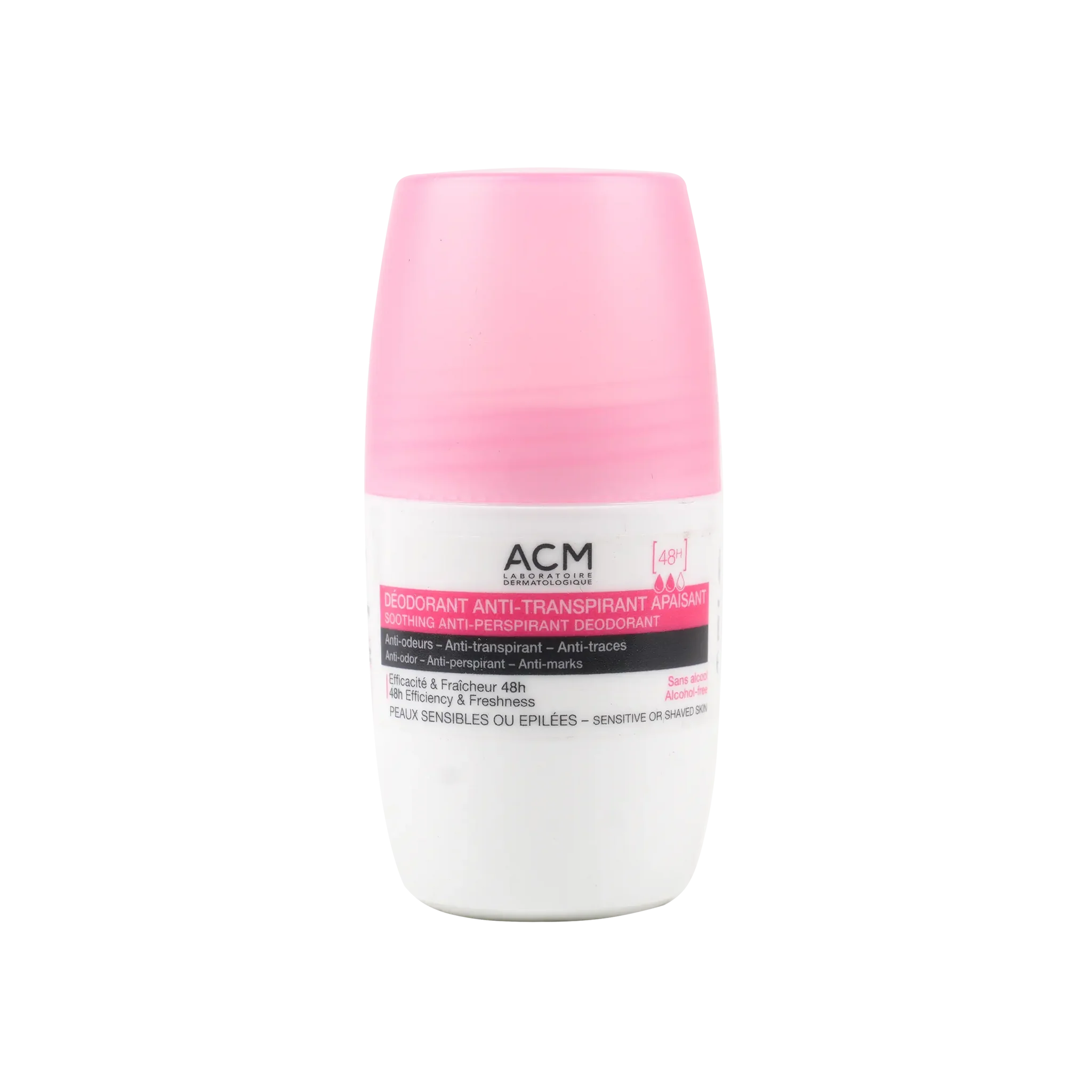 مزيل عرق رول أون مهدئ مضاد للتعرق من ACM يدوم 48 ساعة 50 مل