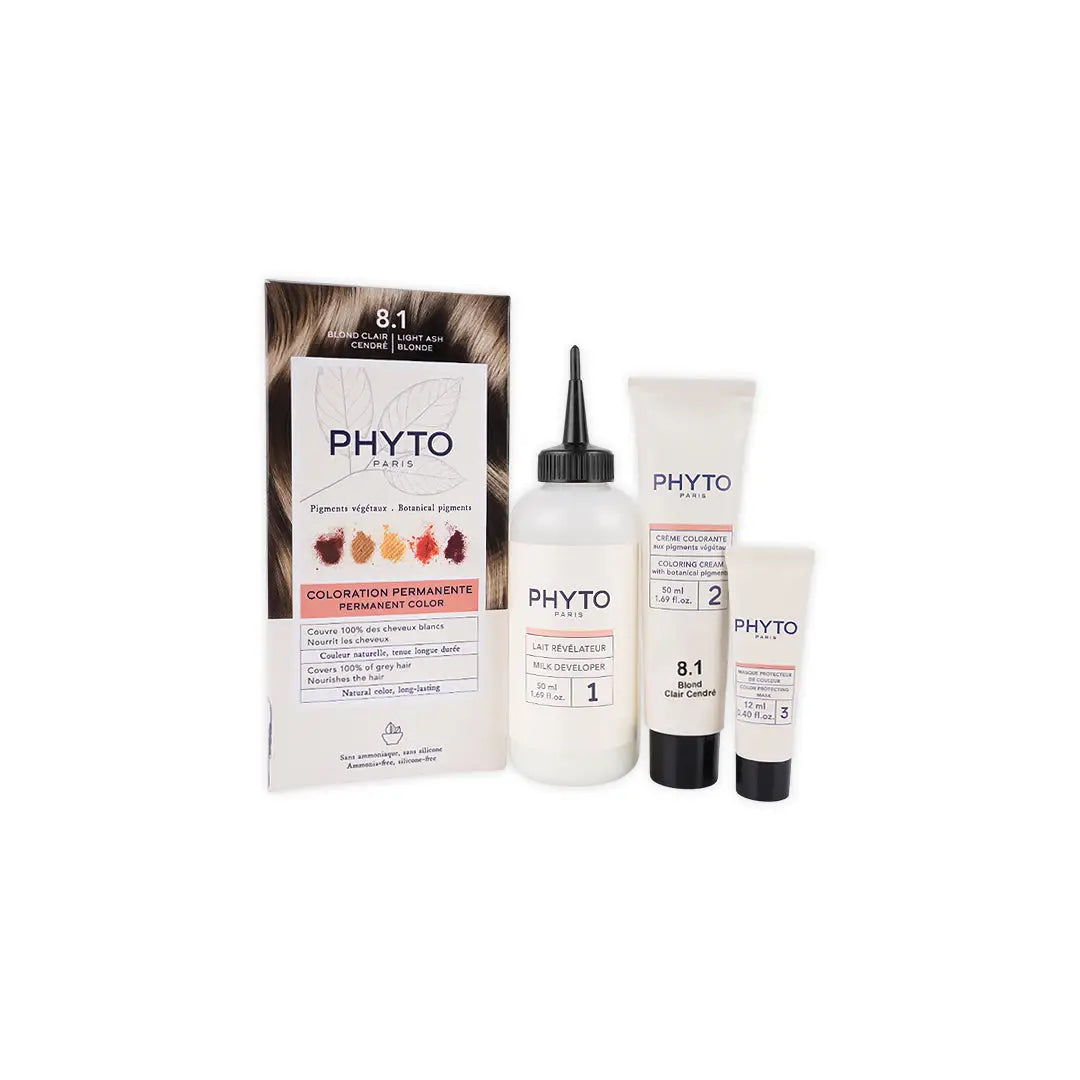 Phyto Permanent Hair Color NO.8.1 - Light Ash Brown