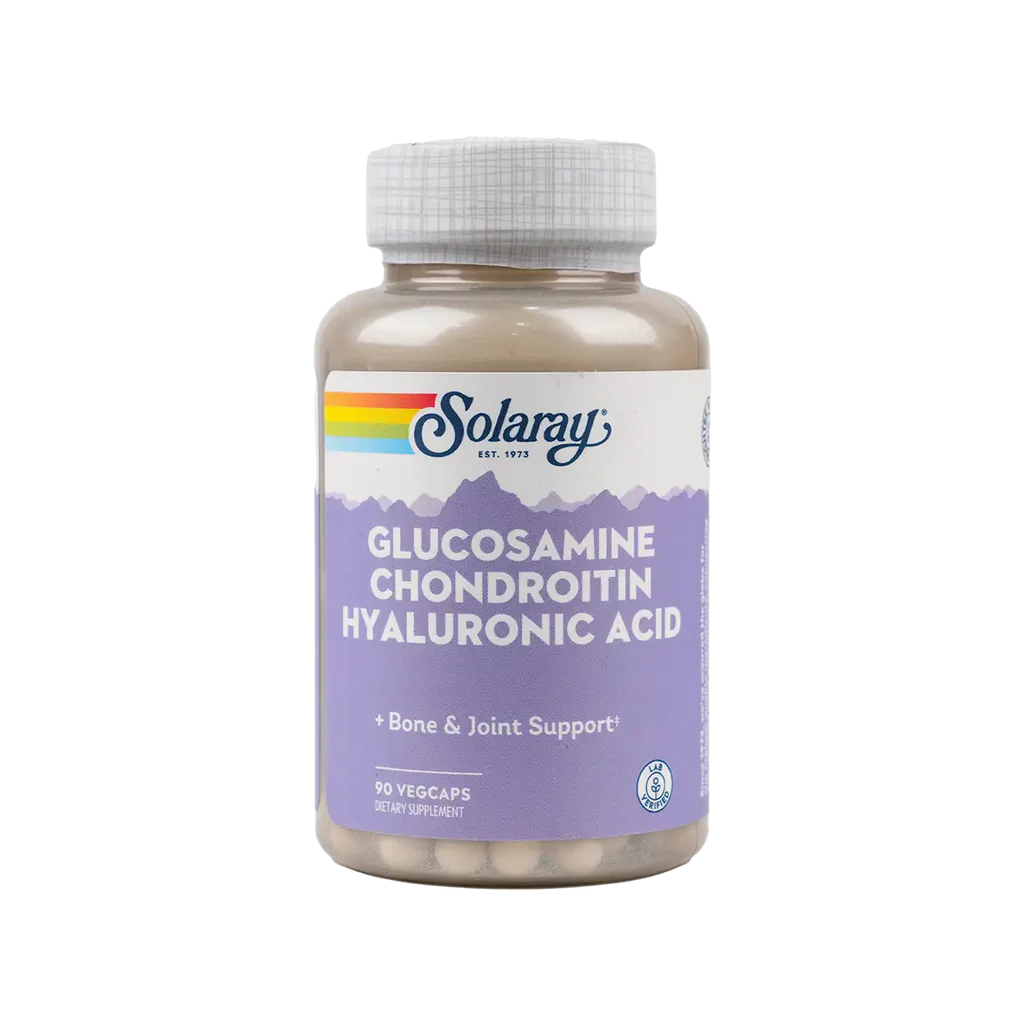 Solaray Glucosamine Chondroitin W/ Hyaluronic 90 Vegcap